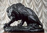 Antoine Louis Barye Lion and Serpent painting